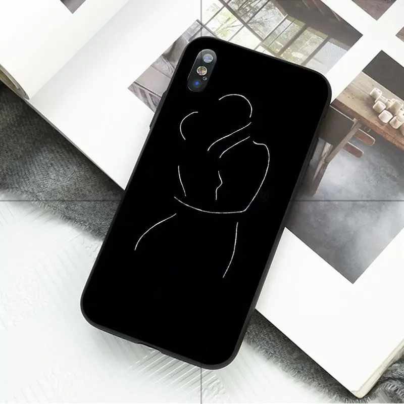 Black and white line art