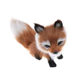 Mini zorro en cuclillas de 12 estilos, juguete de simulación de zorro lindo, decoración del hogar, regalo de cumpleaños de boda, juguetes de peluche rellenos, 2022