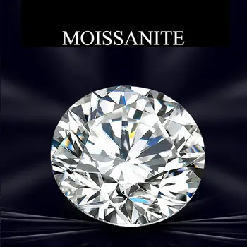

Natural Loose Moissanite Beads 1.0ct Carat 6.5mm VVS1 D Round Brilliant Cut VVS1 Ring Bracelet jewelry DIY Material Lab Diamond