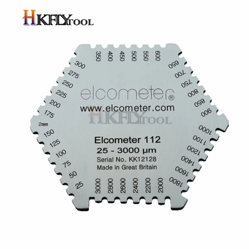 WET FILM COMB aluminum wet diaphragm comb wet film thickness gauge 25-3000um Stainless Steel thickness gauge paint thickness gauge