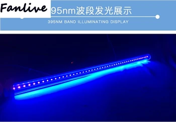 

10pcs NEW T8 1.2M 20W 120led 395NM-400NM SMD2835 LED UV black light DJ bar KTV LED UV light tube Led UV GEL Curing tube Lamp