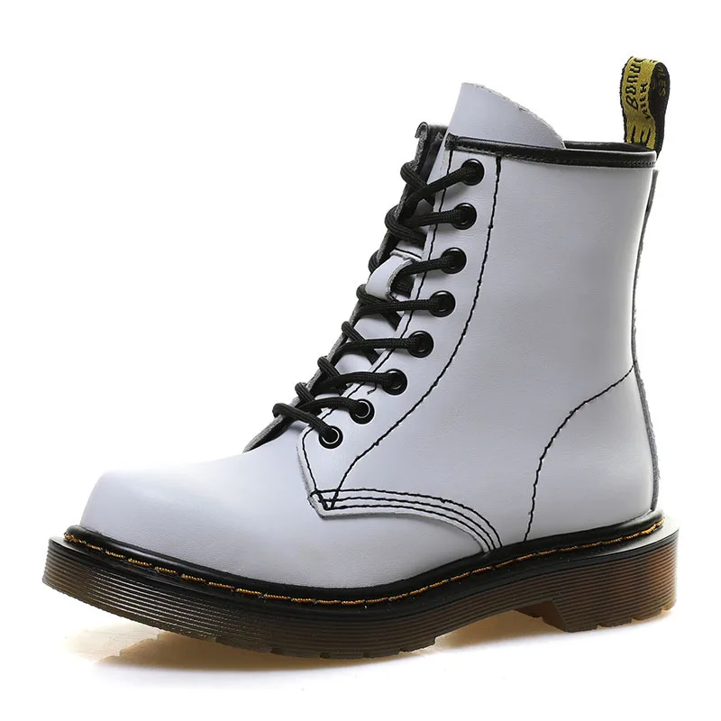 Boots Women's British-Style 6-Hole Retro Motorcycle Short 2020 Autumn Casual Versatile Breathable Leather Women | Обувь