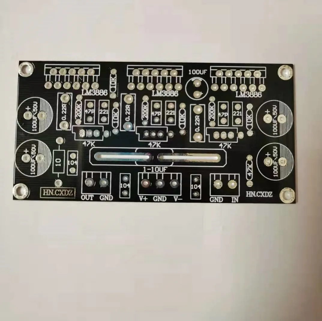 DIY LM3886T LM3886TF 3 Abreast одноканальный почтовый усилитель мощности печатная плата