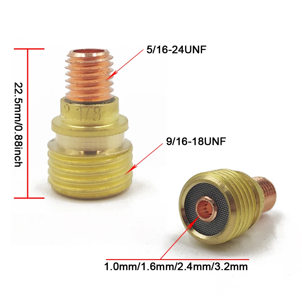 31pcs Torcia Per Saldatura TIG Lente A Gas Tozza #12 Tazze Resistenti - Foto 5