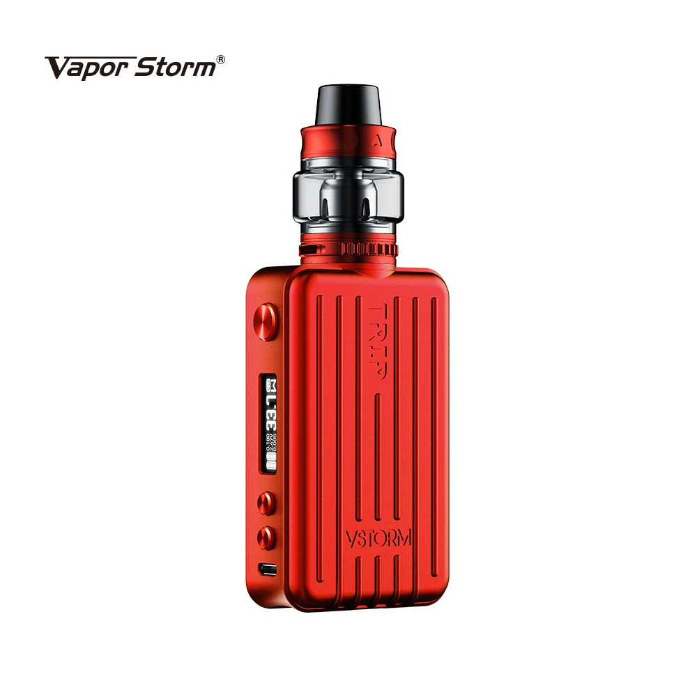 Vapor Storm Trip 200 Вт Vape коробка мод питание от 18650 батарея с 6 мл Hawk 510 Ом катушка бак 0,91 с дюймов OLED Vape комплект