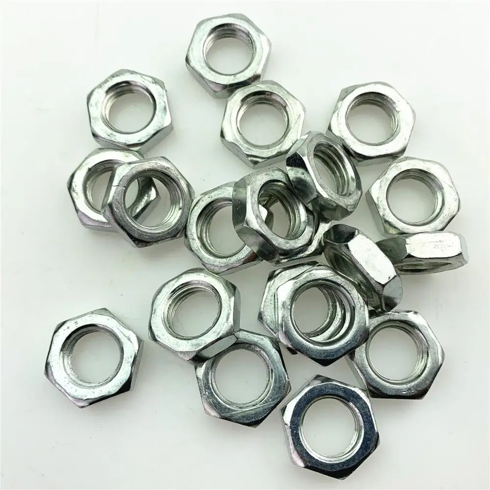 Galvanized hexagon thin nut GB6172 thin nut outer hexagon screw cap