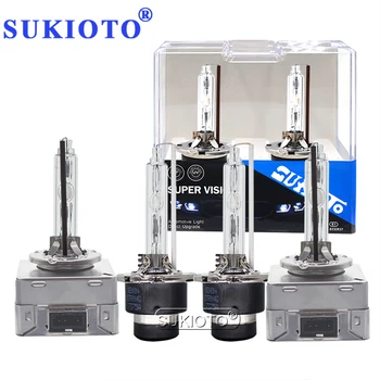 

SUKIOTO Car HID Xenon Bulbs 35W 55W D1S D2S D3S D4S Xenon Lamp Bulb With Metal Holder 4300K 5000K 6000K 8000K For Car Headlight