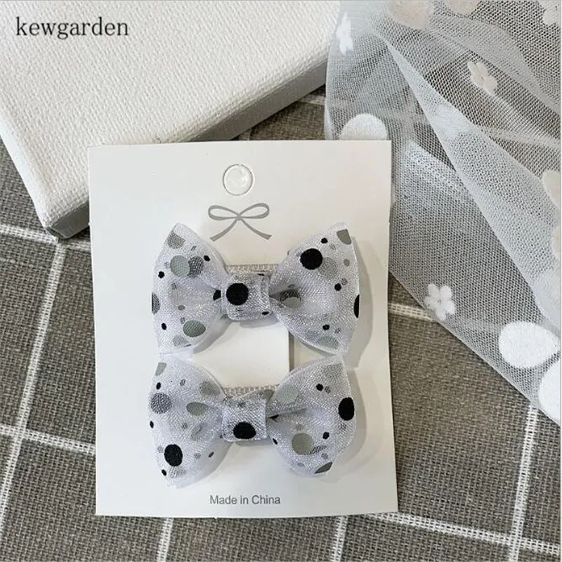 Kewgarden фрукты Цветочные марлевые ленты бант милые эластичные аксессуары для волос резинки для волос заколки Заколки головные уборы для