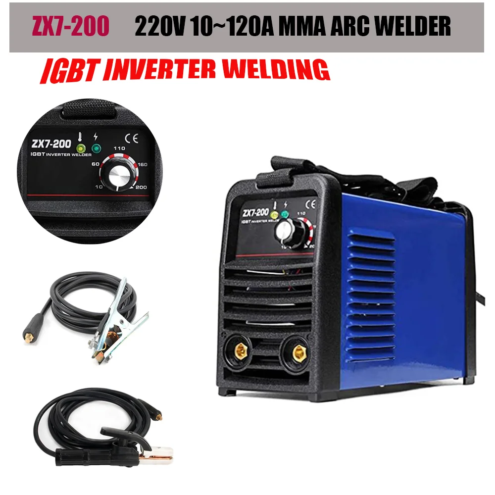 

230V ZX7-200 IGBT Portable Soldering Inverter MMA ARC Welder Welding Machine