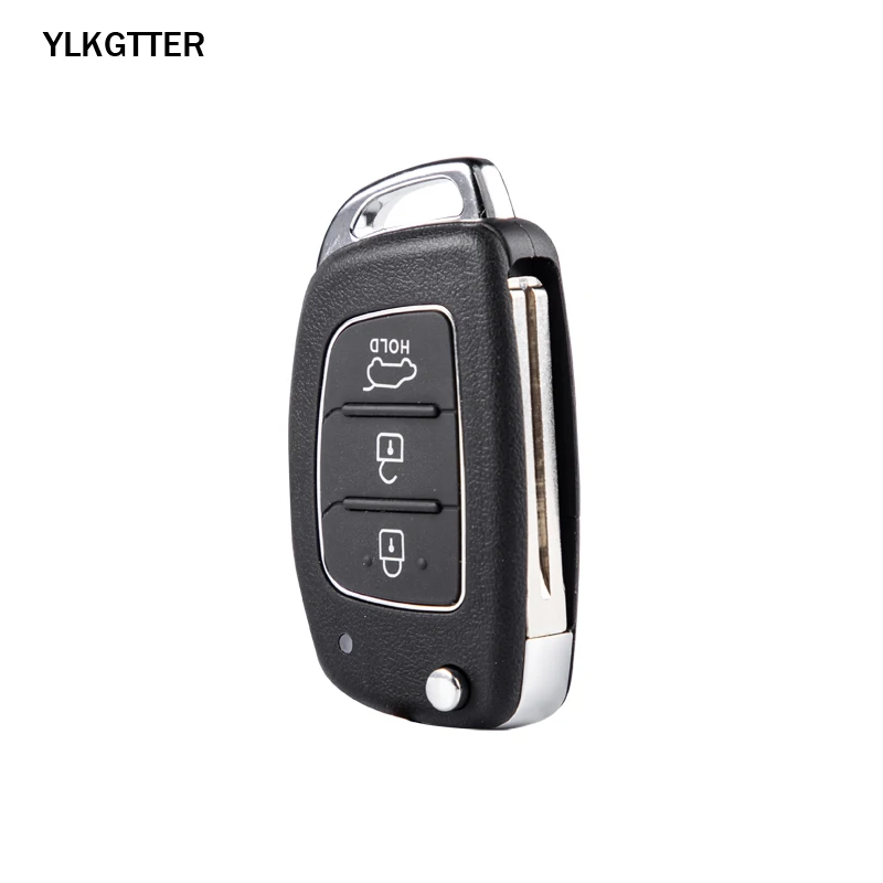 YLKGTTER 3 кнопки дистанционного ключа автомобиля для hyundai IX35 IX25 IX45 Elantra, Santa Fe Sonata 2013- с 433 МГц ID46 чип TOY40 лезвие