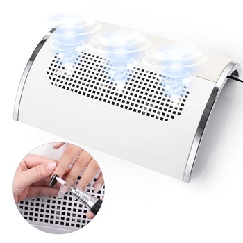 

Nail Suction Dust Collector Large Size Nail Vacuum Cleaner Machine Low Noisy with 3 Fans long service life low noise 40W