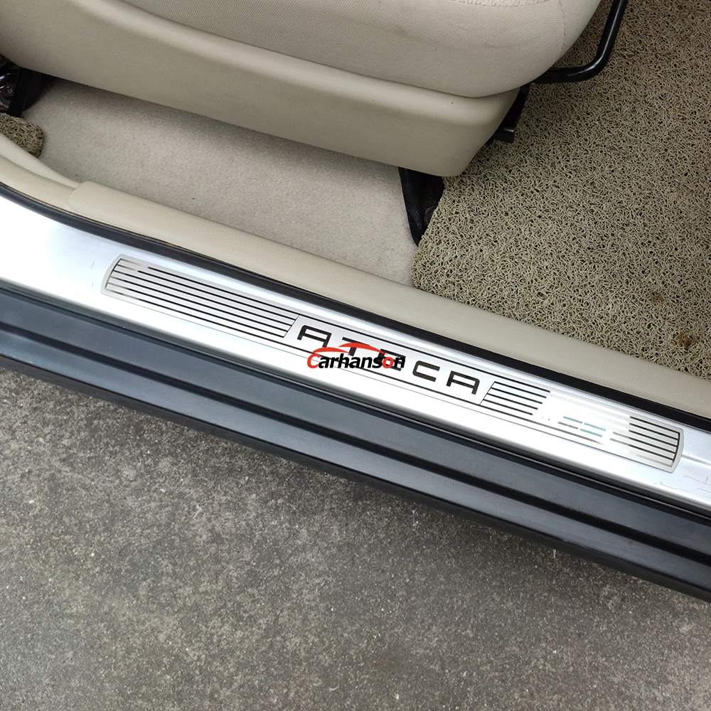 Для Seat Ateca автомобиля Средства для укладки волос Xcellence FR порога протектор скребок Авто Стикеры чехол аксессуар