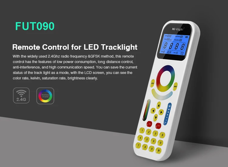 MiBOXER FUT090 2,99 ZONE Tracklight дистанционный LS1 4 в 1 умный светодиодный контроллер для одного цвета, CCT, RGB RGBW полосы, DC12V 24 В 15A