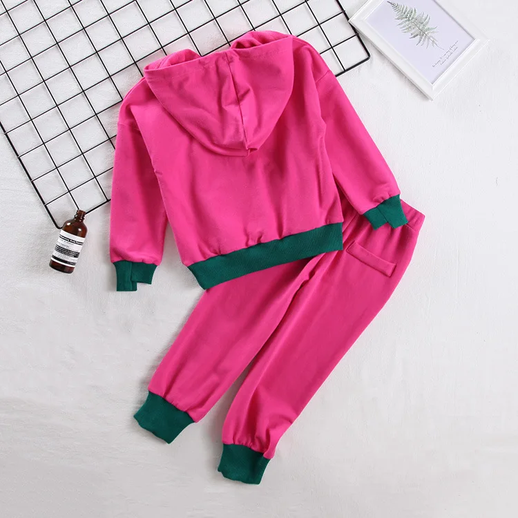

2018 New Style Autumn Clothing Children Hoodie Suit Korean-style Hooded Long Sleeve + Athletic Pants Two-Piece Set Fashion N6376