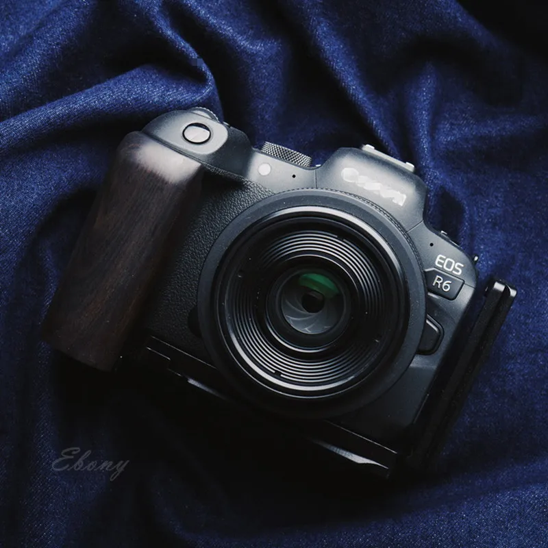 Suporte de Aperto de Mão para Canon Feito à Mão Liberação Rápida Placa Madeira Eos r6 l - Image 3