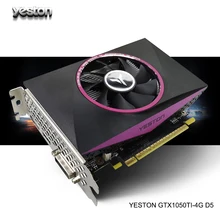 Yeston GeForce GTX 1050Ti GPU 4 ГБ GDDR5 128 бит игровой настольный компьютер ПК видеокарты Ti поддержка DVI-D/HDMI