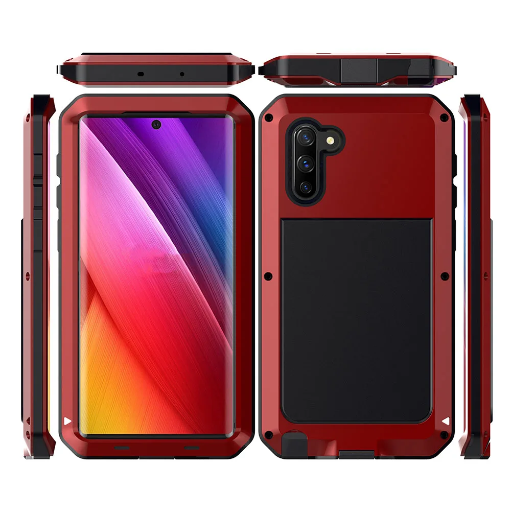 Сверхпрочный металлический бронированный чехол для телефона для samsung Galaxy S10 S10Lite чехол s водонепроницаемый противоударный чехол для Galaxy Note10 Note10 Plus