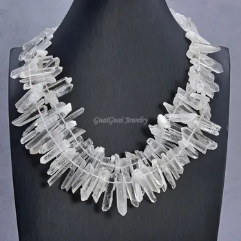 

GG Jewelry 21" 2 Strands White Crystal Necklace