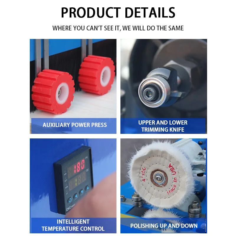 Manufacturer's Woodworking Machinery Multi-function Edge Banding Machine Woodworking Processing Double-sided Gluing