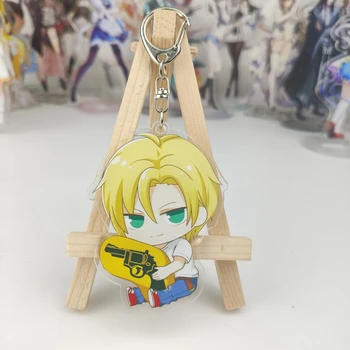 

Anime BANANA FISH Subsidiary Lin Keao Village Cosplay Acrylic Keychain Charm Women Kids Key Chain Keyring Bag Straps Chain