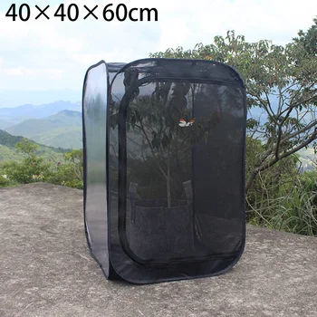 

Insect Cage Foldable Butterfly Habitat Mesh Transparent Surface Portable Zipper Watch The Growth