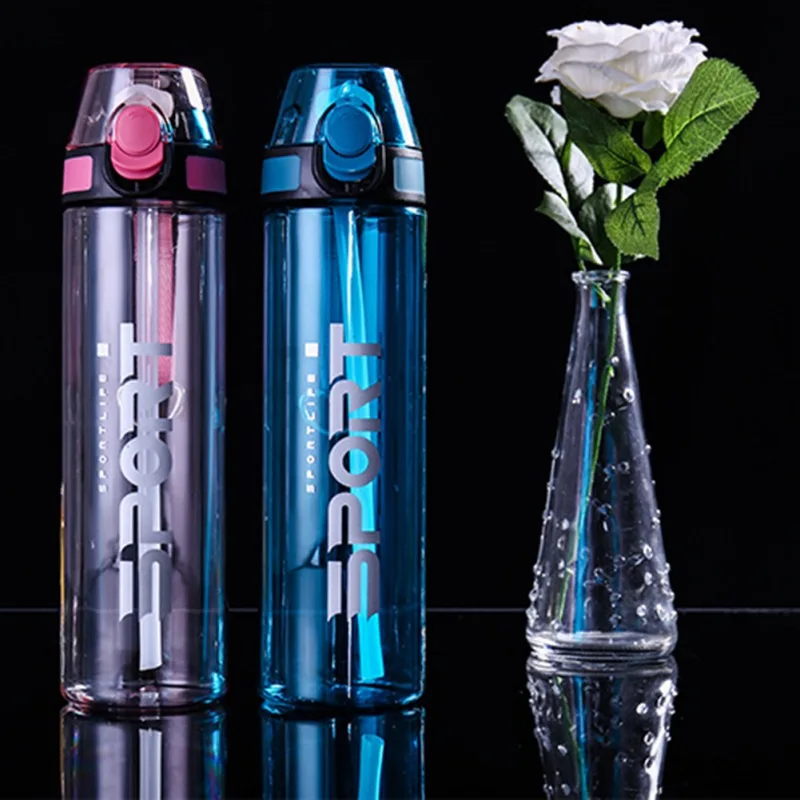 Leak Proof Sports Water Bottle Lightweight Drinking Bottles For Water Plastic Hydro Flask For Outdoors Camping Cycling