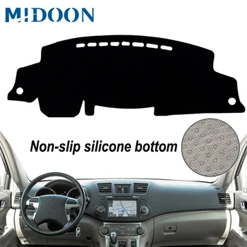 

MIDOON For Toyota Highlander Kluger 2007 -2013 Car Styling Covers Dashmat Dash Mat Sun Shade Dashboard Cover Capter 2008 2010 2