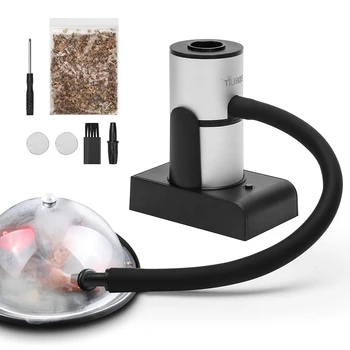 

Food Cold Smoke Generator Portable Molecular Cuisine Smoking Gun Meat Burn Smokehouse Cooking for BBQ Grill Smoker Wood