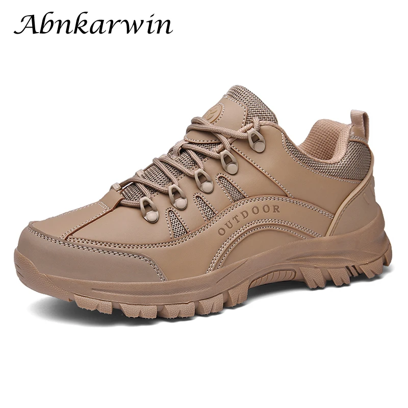 

hiking shoes mountain men outdoor trekking treking climbing sneakers trail hike man leather trecking tracking sepatu gunung 49s