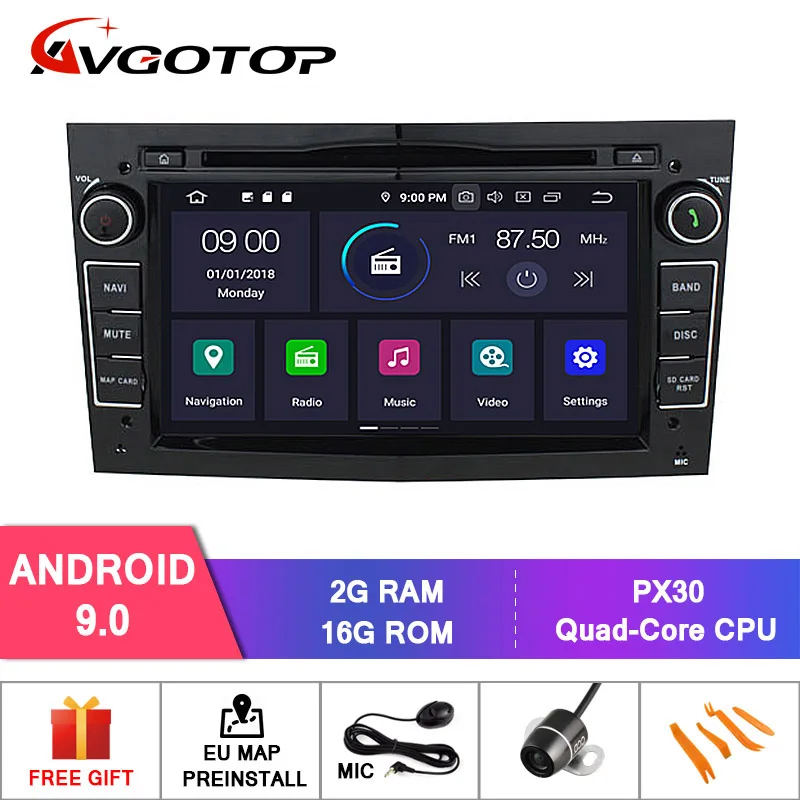 

AVGOTOP 2+16GB/4+64GB Android 9 Bluetooth GPS Car Player Multimedia For OPEL ASTRA/VECTRA/CORSA