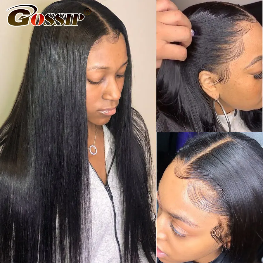 Прямой парик на сетке спереди прямые парики 13x4 плотностью 250 Remy 4x4|wigs for blacks|wigs black