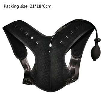 

Inflatable Posture Corrector for Men Women Upper Back Brace Straightener Adjustable Breathable Support Shoulder Pain Relief