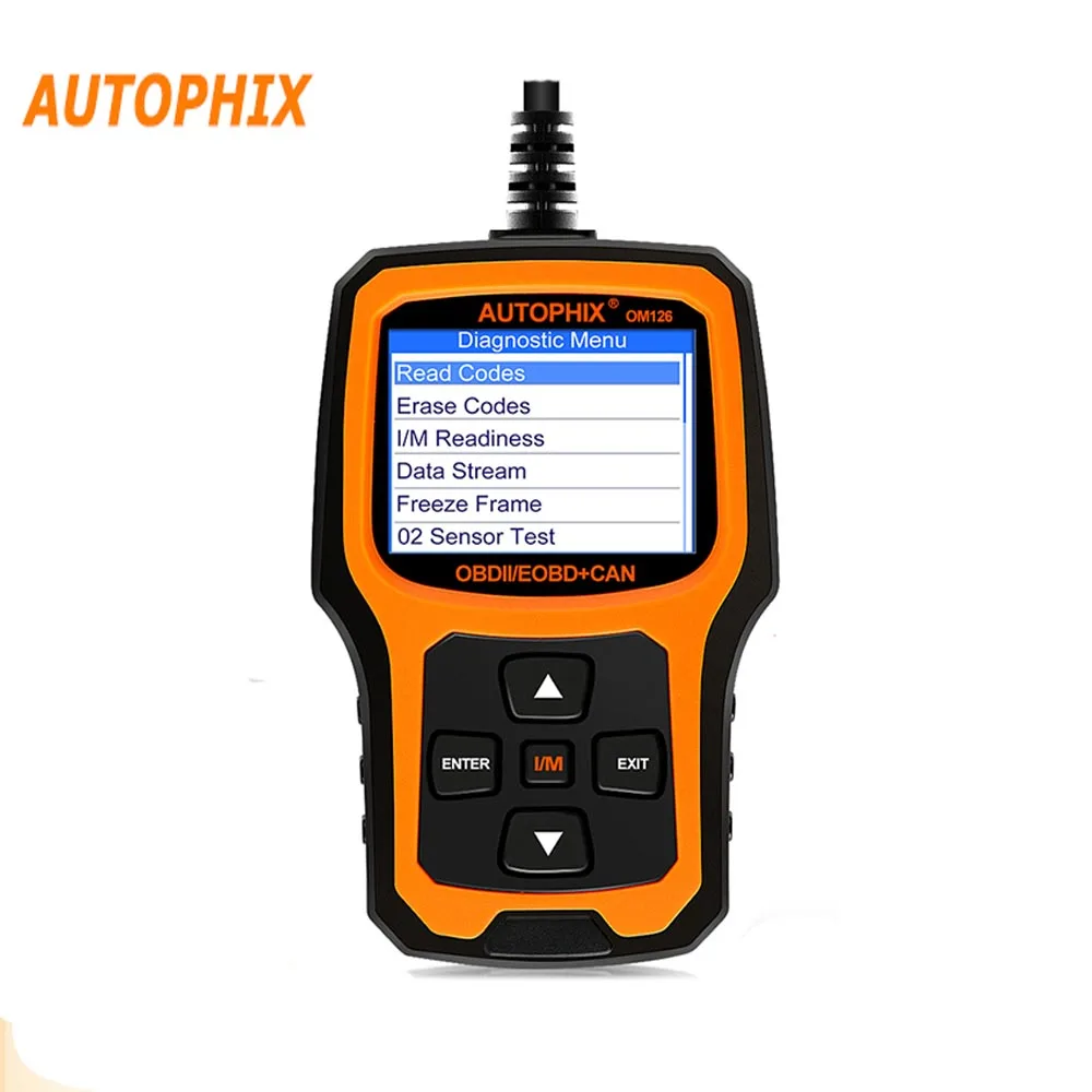 Автомобильный сканер Autophix OM126 OBDII автомобильный считыватель кодов для двигателя
