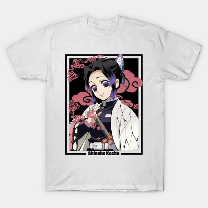 Kimetsu no yaiba Demon slayer Shinobu Kocho футболка Demon Slayer футболка tanjirou giyuu zenitsu fairy tail