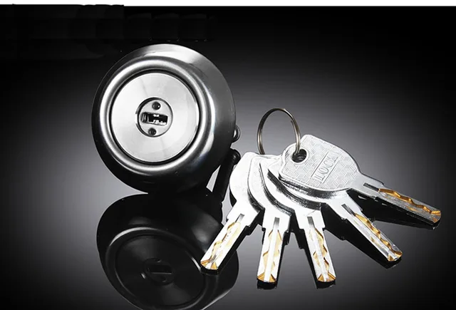 Cilindro Serratura Meccanico Grado C - Antifurto Per Porte In Ferro E Legno, Con 3 Chiavi - Foto 5