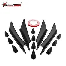 Поперечная граница Лидер продаж Evo черный и белый с рисунком плавник акулы спойлер 10 шт. плесень пластмассы воздушный нож передний бампер S