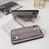Vintage England Grid PU Leather Phone Case for Samsung S20 FE S8 S9 S10 Lite Note 8 9 10 20 Ultra Plus Wrist Strap Cover ► Photo 3/6
