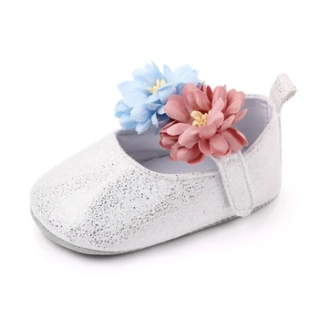 

1Pair Baby Girl Spring And Autumn Cute Fashion Flower Pattern Shallow Princess Shoes Baby Anti-slip Toddler Shoes