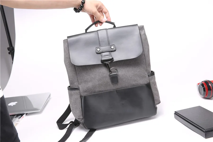 Холщовый Рюкзак Mochila String-сумки школьная сумка дорожная Большая вместительная модная мужская новая Feminina-73