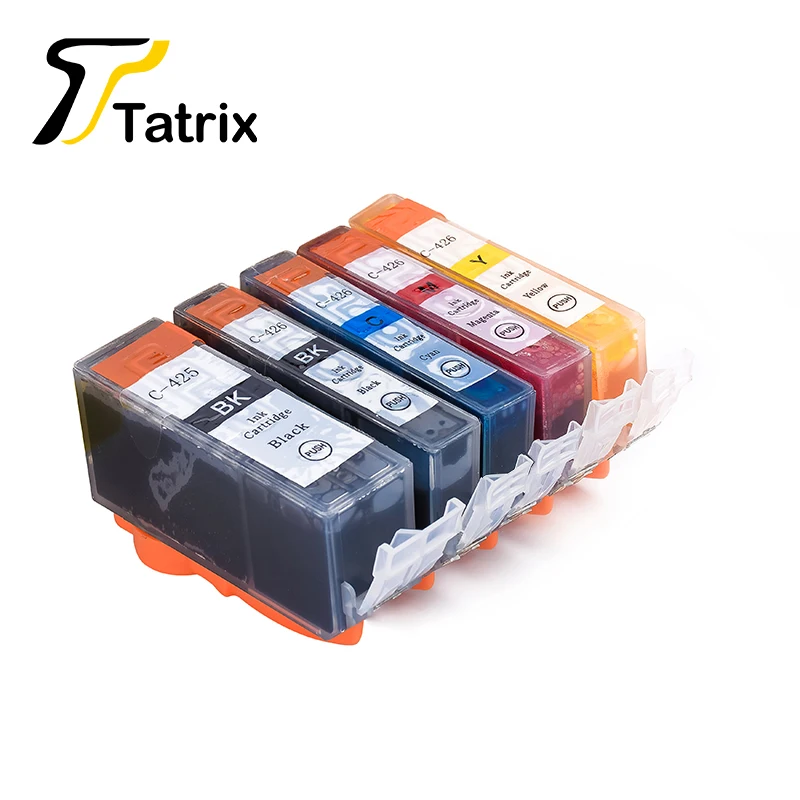 Tatrix PGI 425 CLI 426 PGI425 CLI426 cartouches d'encre compatibles pour imprimante Canon PIXMA