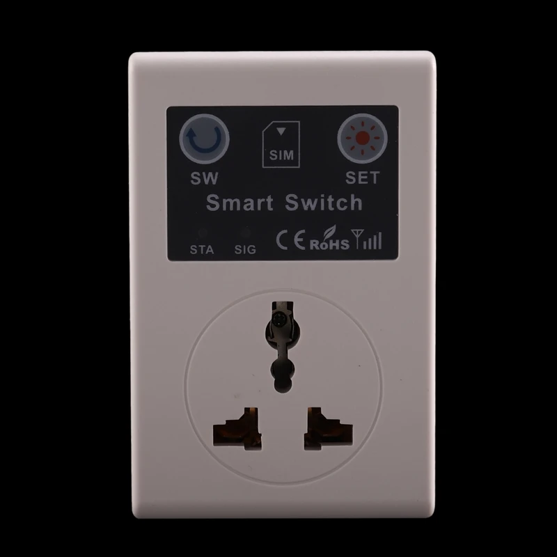 Professional 220V Phone RC Remote Wireless Control Smart Switch GSM Socket Power Plug for Home Household Appliance EU Plug