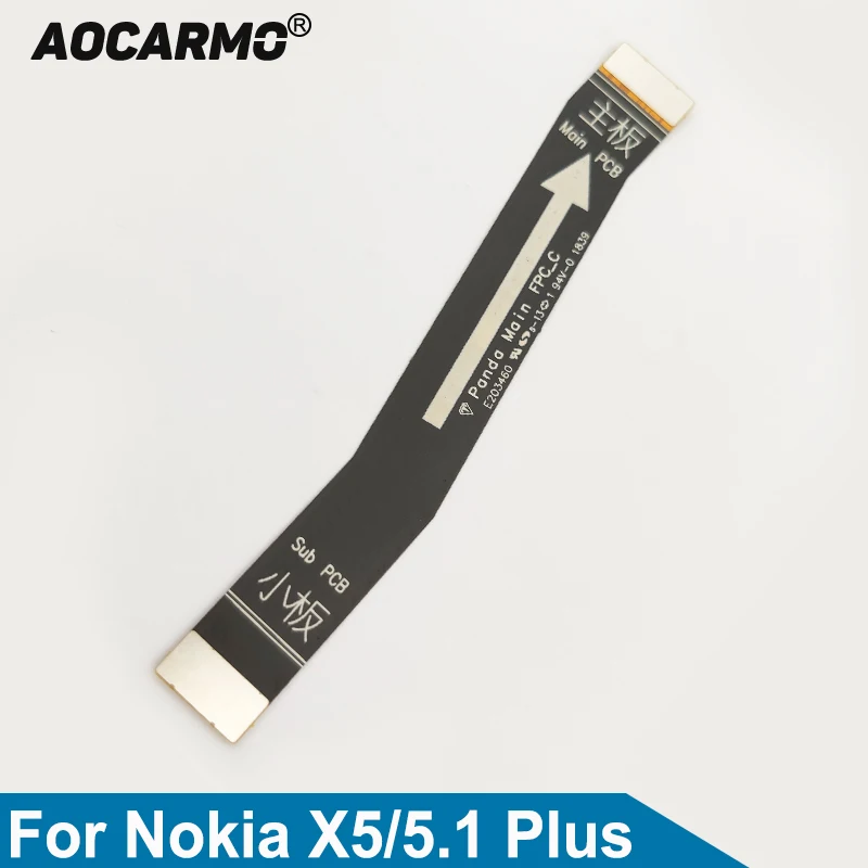 Aocarmo разъем материнской платы гибкий кабель Замена для Nokia X5/5 1 Plus | Мобильные