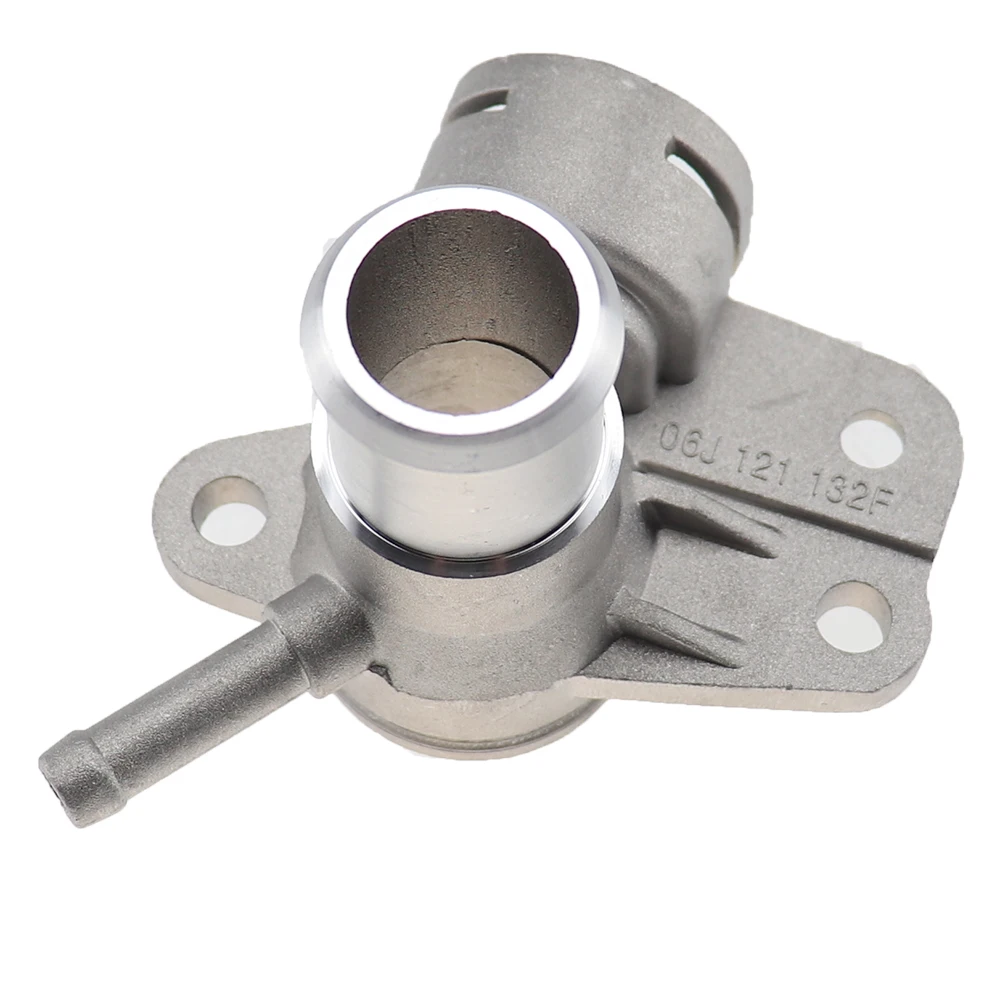 Aluminum Water Coolant Hose Connector Flange For Tiguan Passat B7 CC Golf MK6 A3 Q3 TT Skoda Octavia 06J121132F 06J 121 132 F water hose fitting