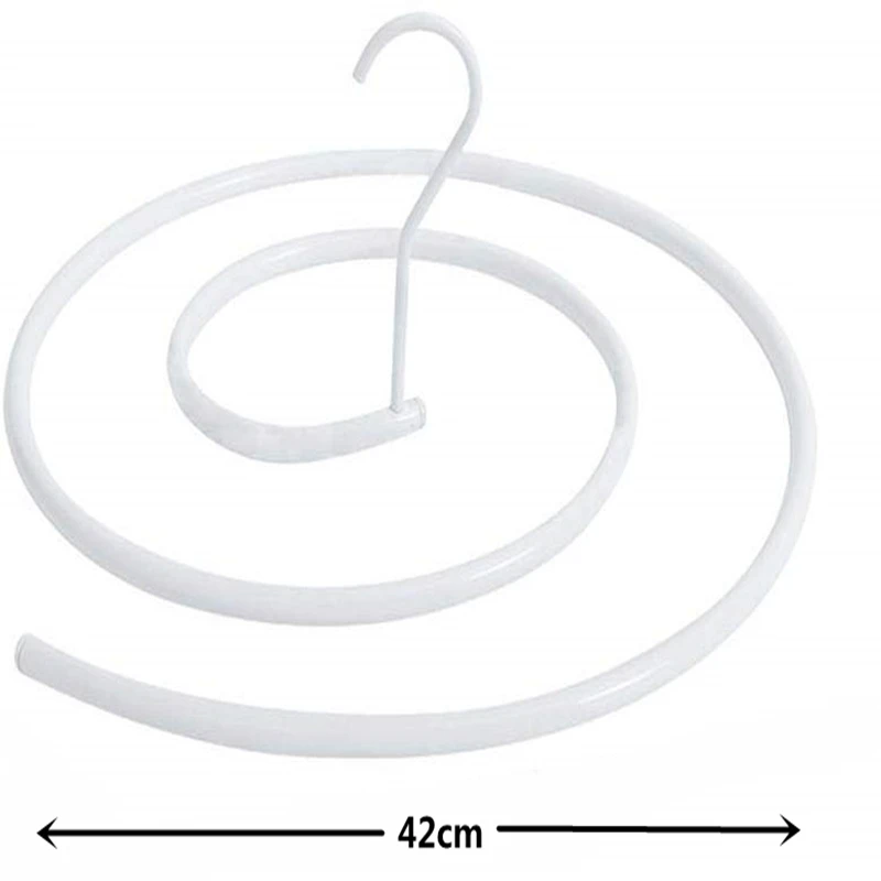  Spiral Hanger Cloth Bed Sheet Blanket Hook Closet Hanger Circle Clothes Hanger Clothes Drying Racks