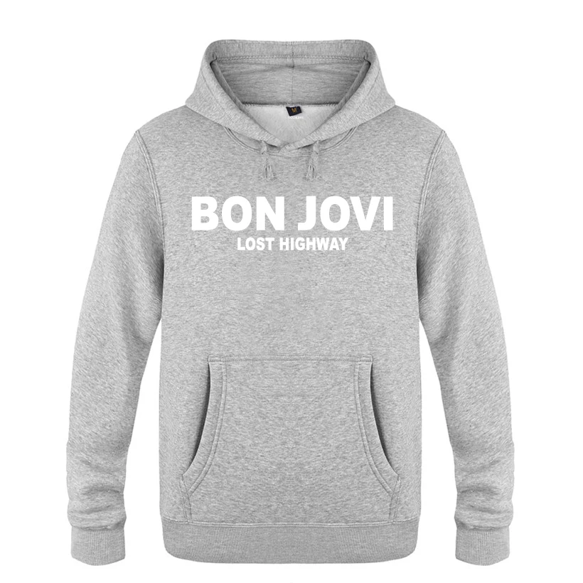 Lost High Way Bon Jovi рок толстовки для любителей музыки мужские с капюшоном флисовый пуловер толстовки
