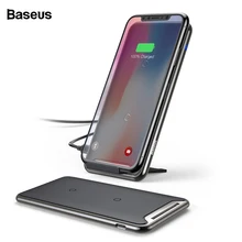 Baseus 10 Вт QI Беспроводное зарядное устройство для iPhone 11 Pro Xs Max samsung S10 Xiaomi Mi 9 Быстрая Беспроводная зарядная док-станция