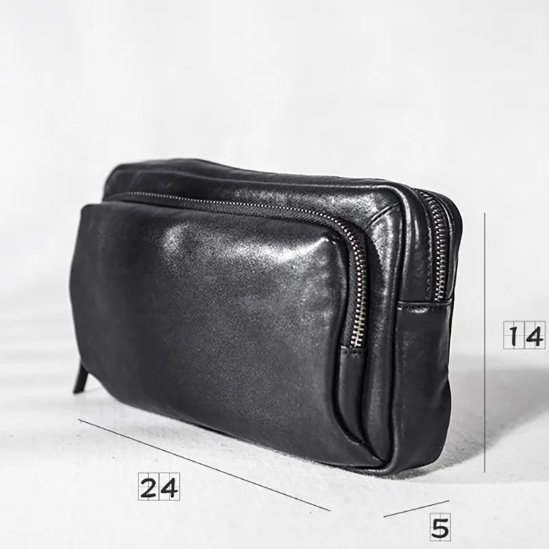 AETOO Head-layer leather small bag, trend cowhide slant bag, simple male leather hand bag