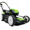 Greenworks 80V Cordless Brushless Lawn Mower steel deck 21inch 3-in-1 Mulch, rear bag, and side discharge with 5.0ah battery ► Photo 2/5