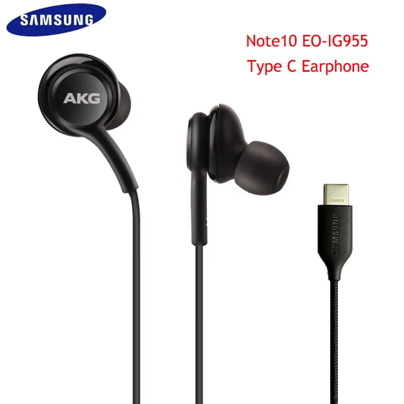 Оригинальные наушники Samsung Type C 24 битные с разъемом HD DAC вкладыши микрофоном и