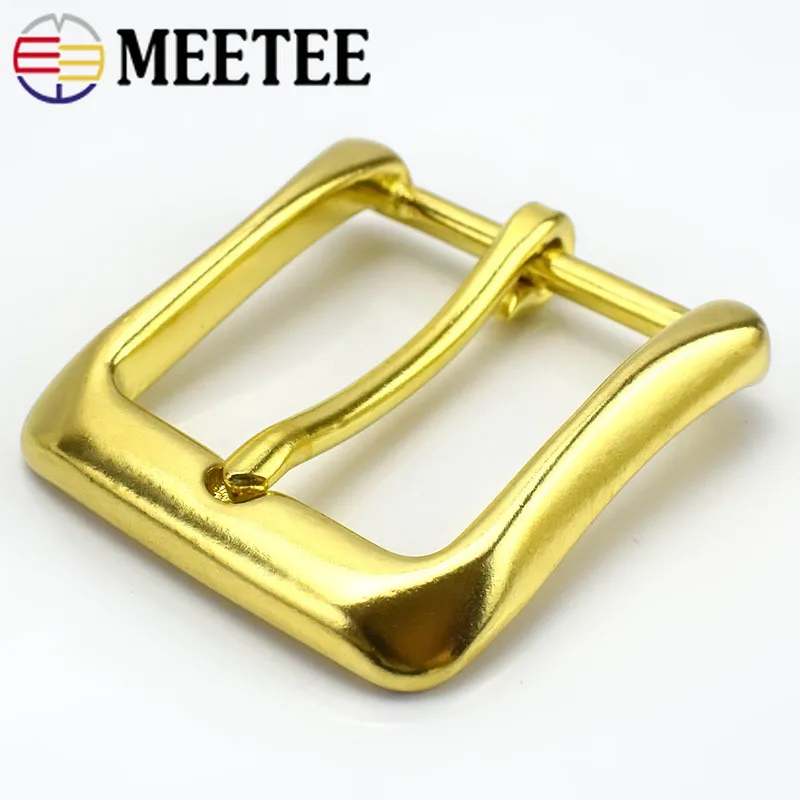 Meetee1/2cps 40 мм Твердый латунный ремень с пряжкой для 38-39 мм кожаный ремень для женщин мужские брюки джинсы аксессуары для рукоделия AP662